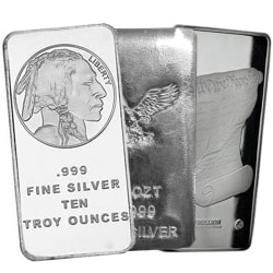 10 oz Silver Bullion Bars (Generic) | Lowest Price Online