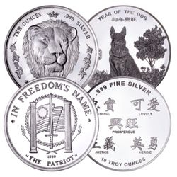 10 oz Silver Rounds 0.999 Fine - Design Our Choice 10 oz Silver Rounds 0.999 Fine - Design Our Choice