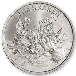 1.5 oz Kraken Silver Round 1.5 oz Kraken Silver Round