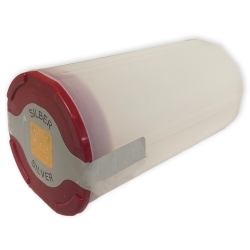 Empty 1 oz Silver Philharmonic Tube
