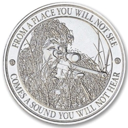 1.5 oz Sniper Silver Round
