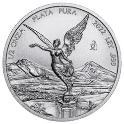 2022 1/2 oz Mexican Silver Libertad Coin 2022 1/2 oz Mexican Silver Libertad Coin