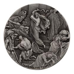 2022 2 oz Cleansing the Temple Silver Coin - Biblical Series