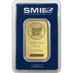 1 oz Sunshine Mint Gold Bar In Certicard 1 oz Sunshine Mint Gold Bar In Certicard