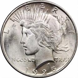 1922-1935 Peace Silver Dollar - BU