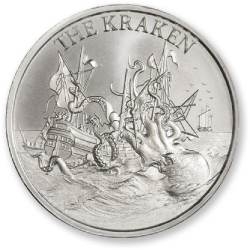 2 oz Intaglio Mint Kraken Silver Round | SD Bullion
