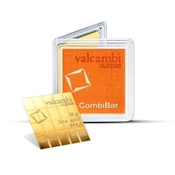 20 x 1 g Valcambi Gold CombiBar - In Assay | Free Shipping 20 x 1 g Valcambi Gold CombiBar - In Assay | Free Shipping