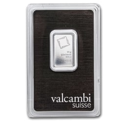 Valcambi Platinum Bar In Assay Card 10 Gram Valcambi Platinum Bar In Assay Card 10 Gram