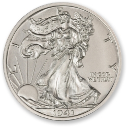 2 oz Walking Liberty Half Dollar Tribute Silver Round