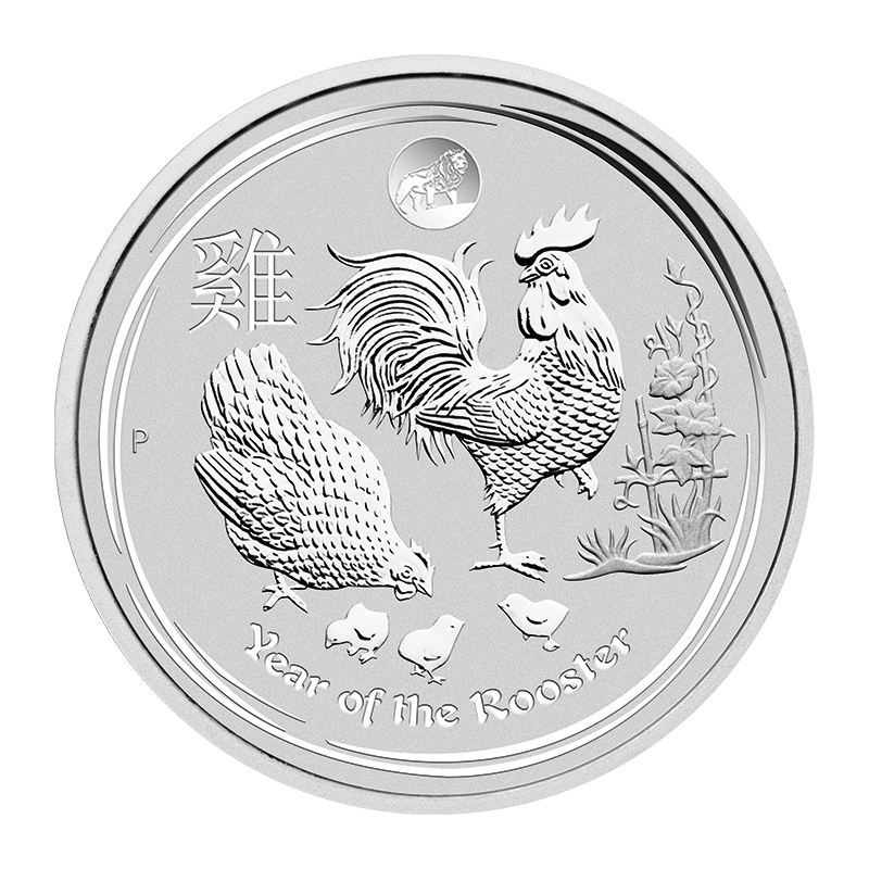 2017\u00201\u0020oz\u0020Australian\u0020Lunar\u0020Series\u0020Rooster\u0020\u002D\u0020Lion\u0020Privy\u0020Silver\u0020Coin