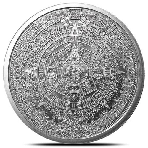 1\u0020oz\u0020Aztec\u0020Calendar\u0020Silver\u0020Round