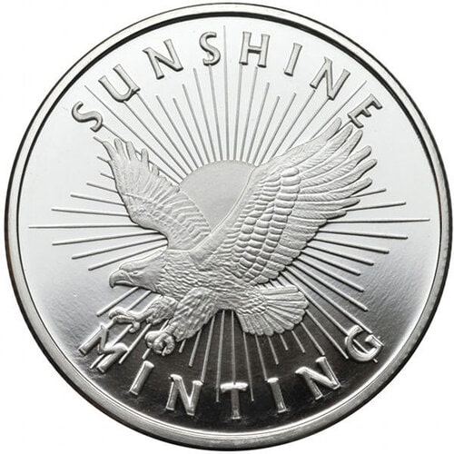 1\u0020oz\u0020Sunshine\u0020Mint\u0020Silver\u0020Eagle\u0020Round