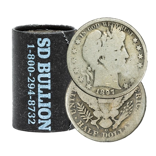 \u002410\u0020Face\u0020\u002D\u002090\u0025\u0020Silver\u0020Barber\u0020Half\u0020Dollars\u0020\u002D\u0020Circulated