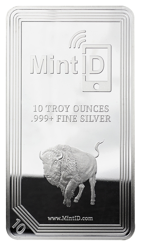 10\u0020oz\u0020MintID\u0020Buffalo\u0020Silver\u0020Bar\u0020\u0028AES\u002D128\u0020Encrypted\u0029