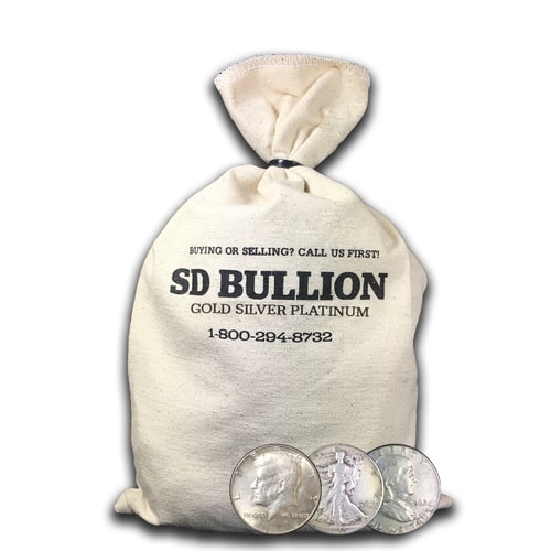 \u0024100\u0020Face\u0020Bag\u0020\u002D\u002090\u0025\u0020US\u0020Silver\u0020Half\u0020Dollars