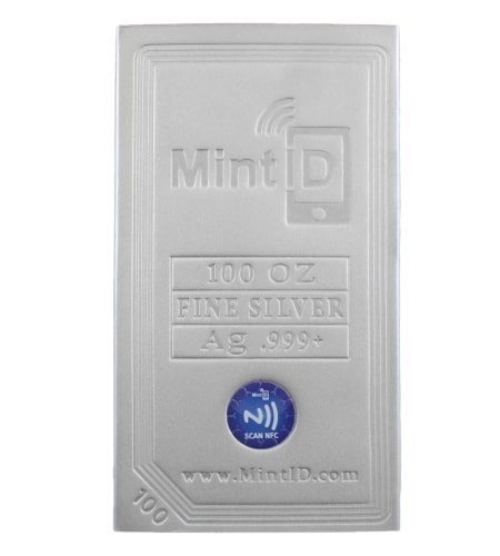 100\u0020oz\u0020MintID\u0020Buffalo\u0020Silver\u0020Bar\u0020\u0028AES\u002D128\u0020Encrypted\u0029