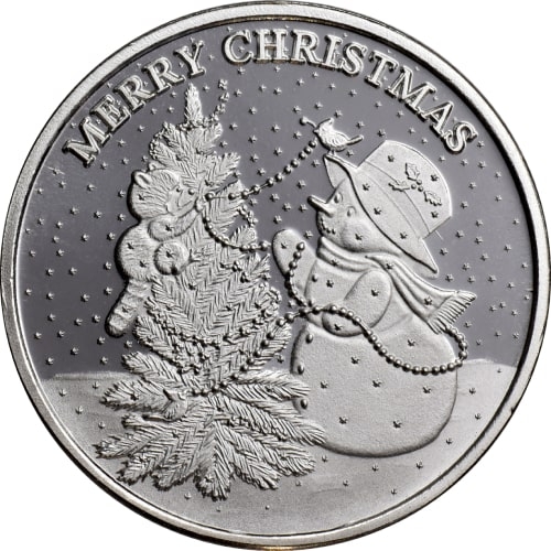 1\u0020oz\u0020Snowman\u0020Christmas\u0020Tree\u0020Silver\u0020Round