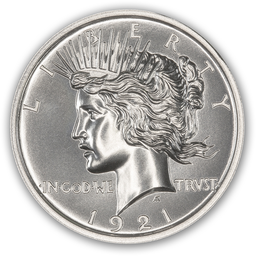 2\u0020oz\u00201921\u0020Peace\u0020Dollar\u0020Tribute\u0020High\u0020Relief\u0020Silver\u0020Round\u0020