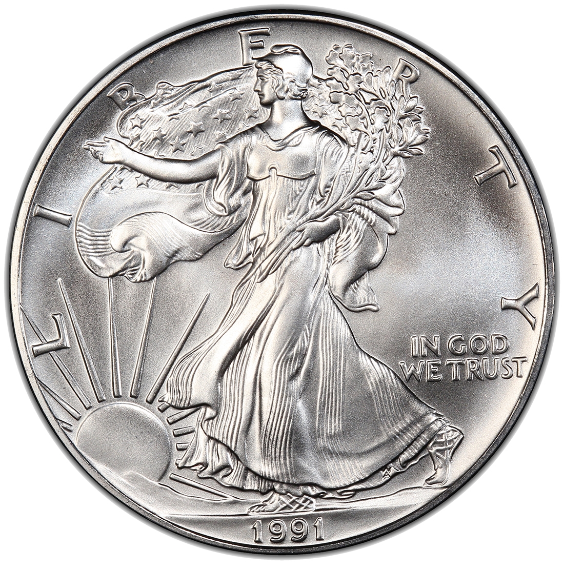 1991\u0020American\u0020Silver\u0020Eagle\u0020Coin