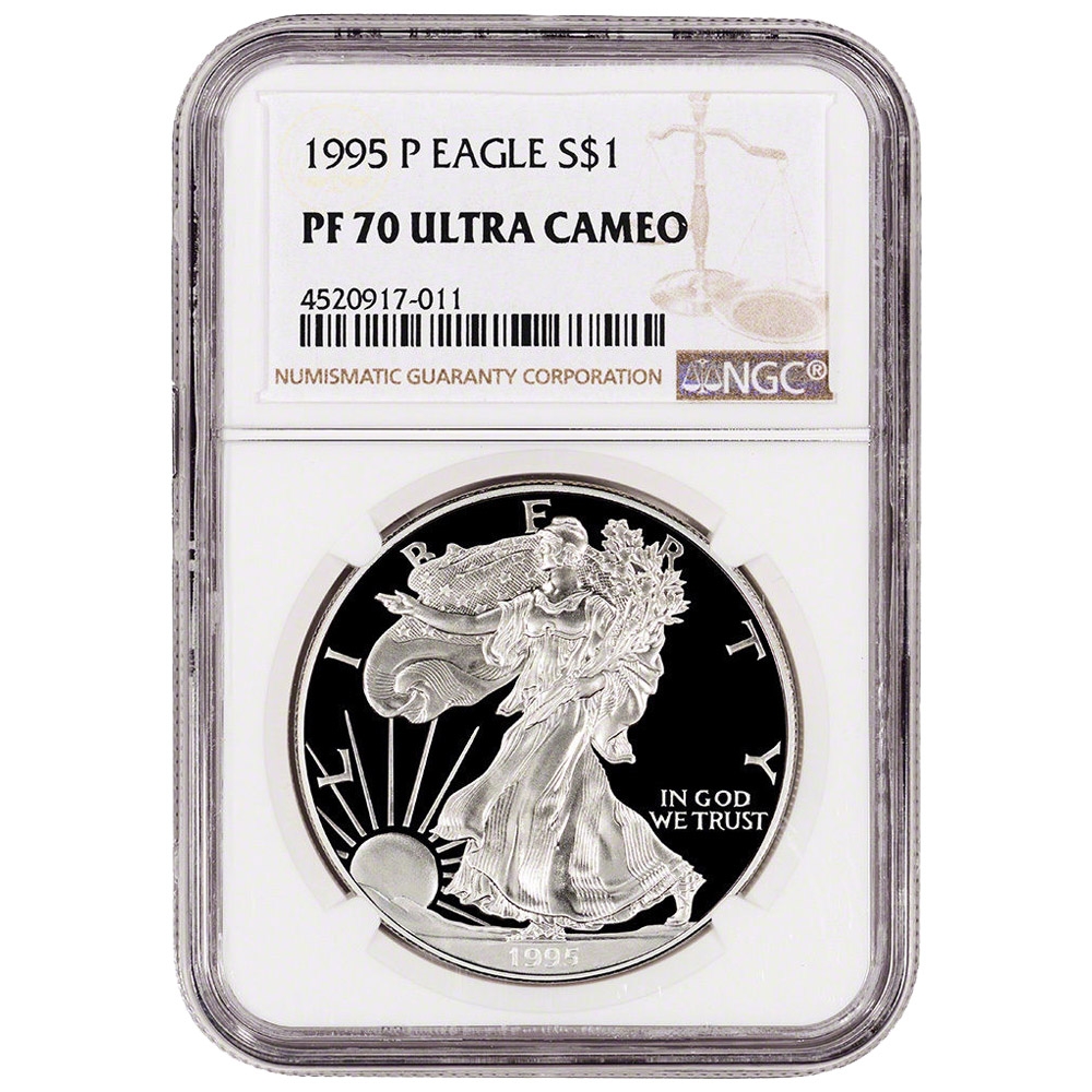1995\u002DP\u0020NGC\u0020PF\u002D70\u0020Proof\u0020American\u0020Silver\u0020Eagle\u0020Coin