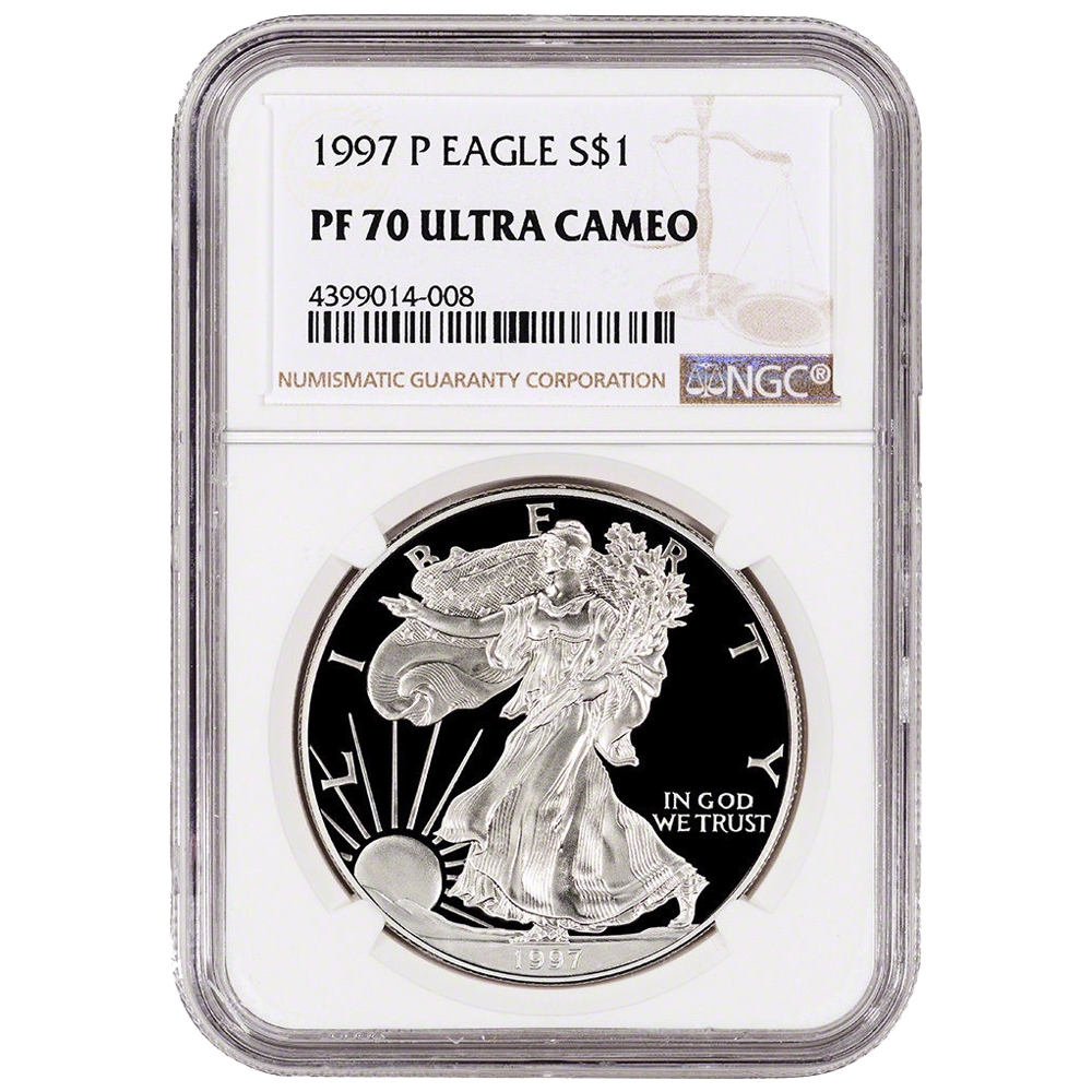1997\u002DP\u0020NGC\u0020PF\u002D70\u0020Proof\u0020American\u0020Silver\u0020Eagle\u0020Coin