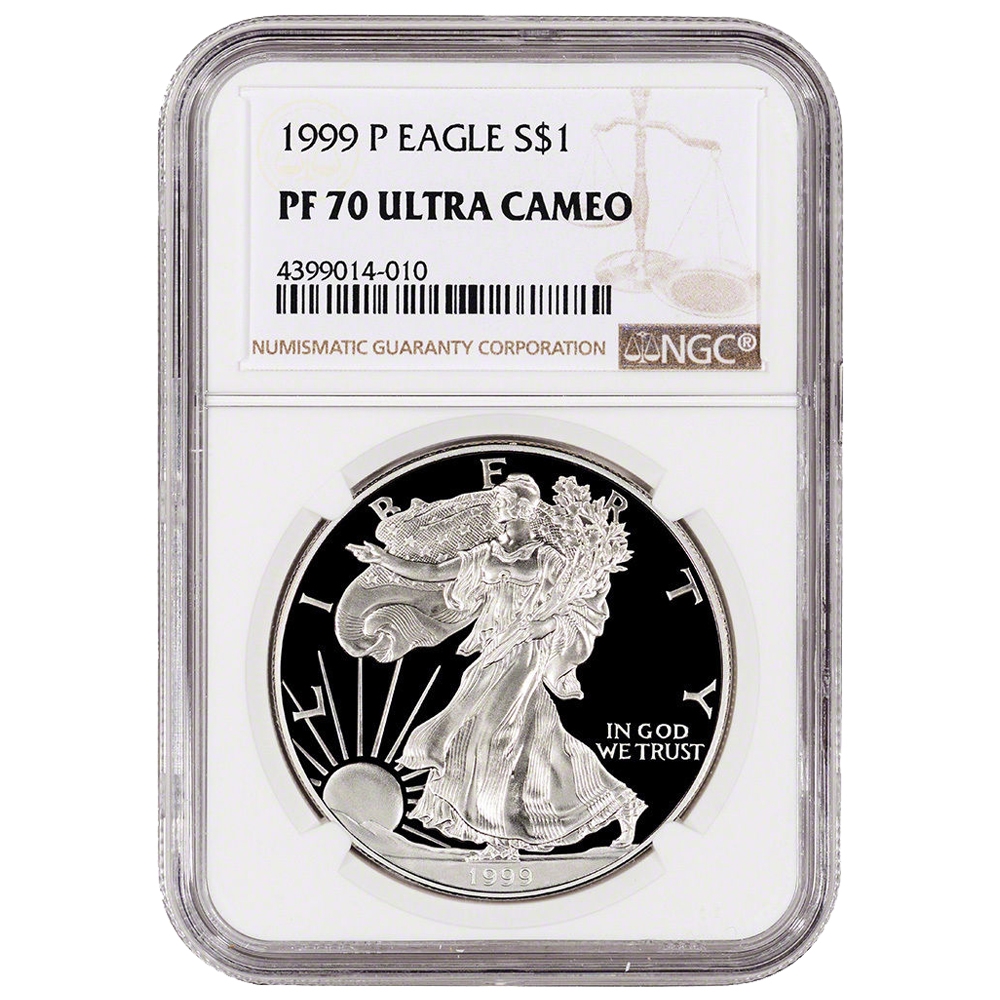 1999\u002DP\u0020NGC\u0020PF\u002D70\u0020Proof\u0020American\u0020Silver\u0020Eagle\u0020Coin