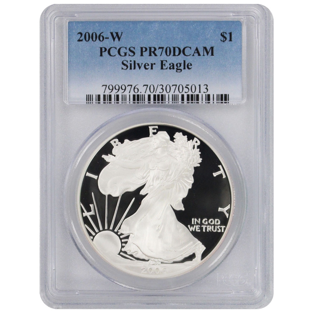 2006\u002DW\u0020PCGS\u0020PR\u002D70\u0020American\u0020Silver\u0020Eagle\u0020Proof\u0020Coin