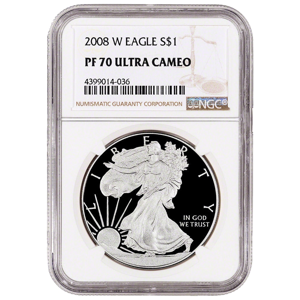 2008\u002DW\u0020NGC\u0020PF\u002D70\u0020Proof\u0020American\u0020Silver\u0020Eagle\u0020Coin