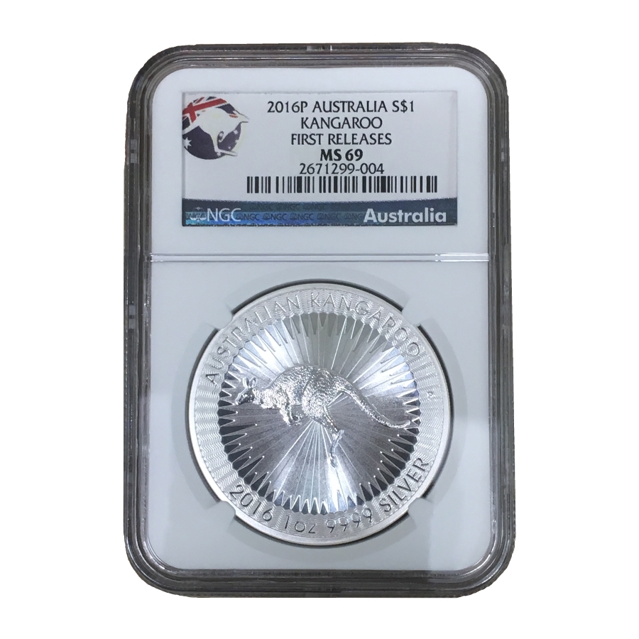 2016\u00201\u0020oz\u0020Australian\u0020Kangaroo\u0020Silver\u0020Coin\u0020NGC\u0020MS\u002D69\u0020First\u0020Releases