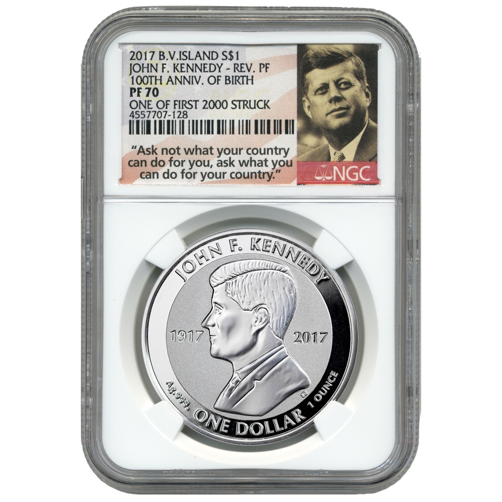 2017\u0020John\u0020F.\u0020Kennedy\u0020NGC\u0020PF\u002D70\u0020Reverse\u0020Proof\u0020Silver\u0020Coin