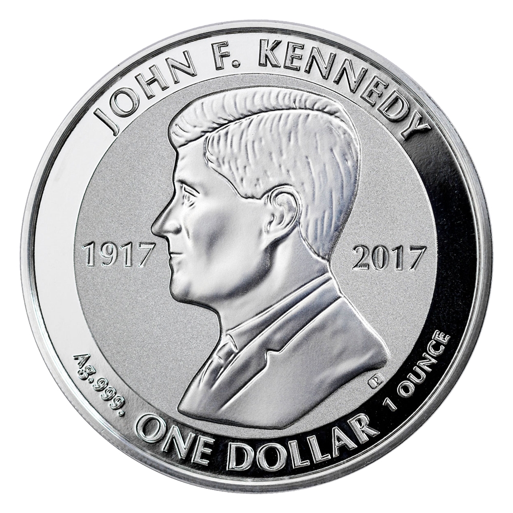 2017\u0020John\u0020F.\u0020Kennedy\u00201\u0020oz\u0020Reverse\u0020Proof\u0020Silver\u0020Coin