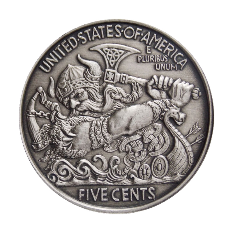 Antiqued\u0020Viking\u0020Berserker\u0020Silver\u0020Proof\u00201\u0020oz\u0020\u002D\u0020Hobo\u0020Nickel\u0020Series