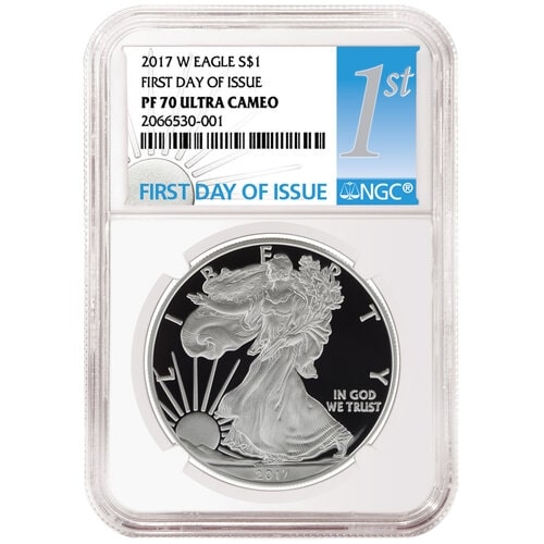 2017\u002DW\u0020Silver\u0020Eagle\u0020Proof\u0020\u002D\u0020PF\u002D70\u0020NGC\u0020First\u0020Day\u0020Of\u0020Issue