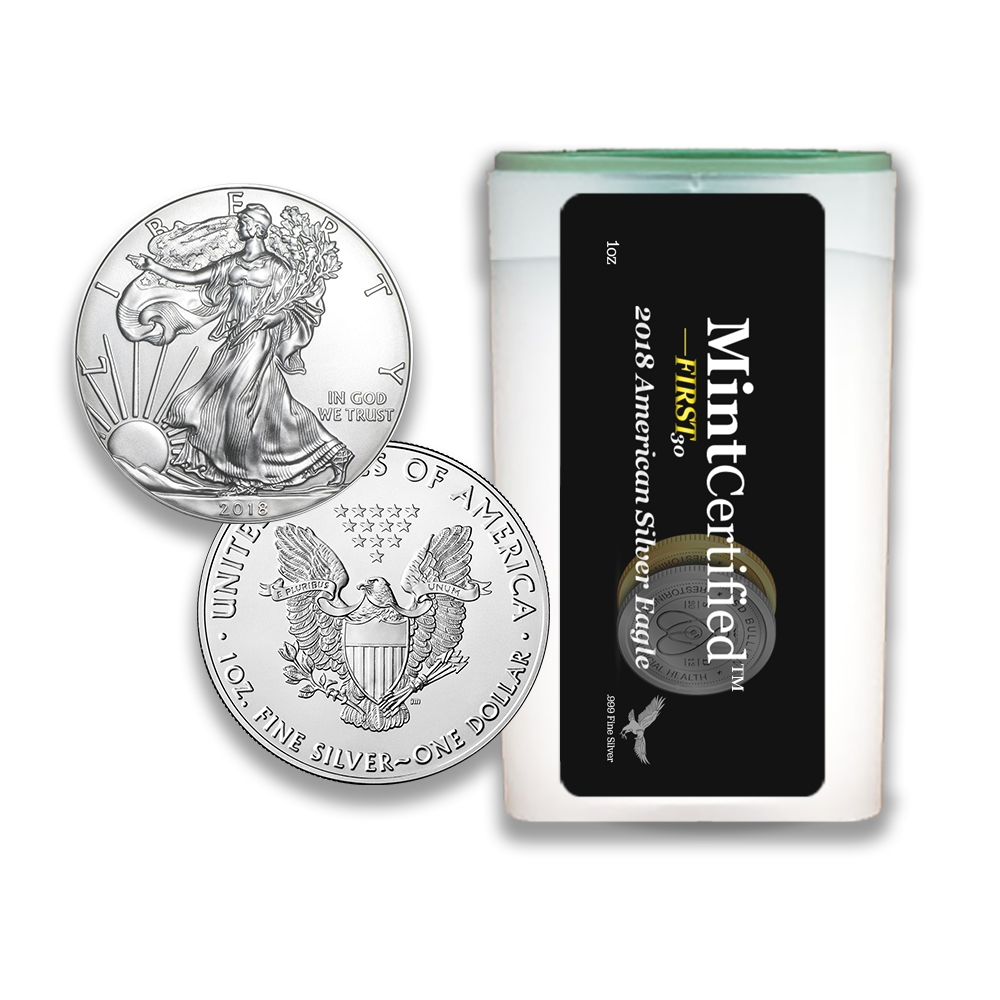 2018\u0020American\u0020Silver\u0020Eagle\u0020Roll\u0020\u002D\u0020MintCertified\u2122\u0020FIRST30