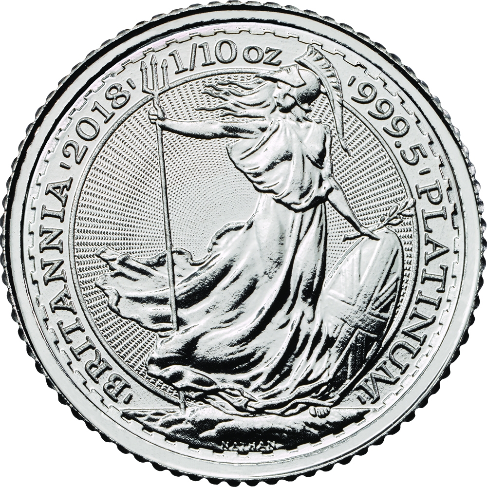 2018\u00201\u002F10\u0020oz\u0020Britannia\u0020Platinum\u0020Coin