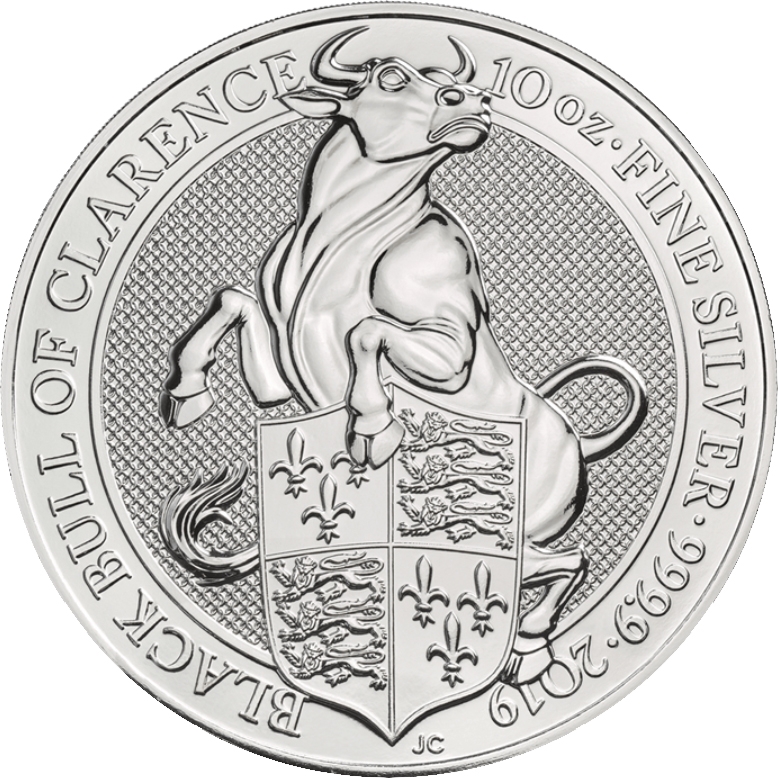 2019\u002010\u0020oz\u0020Queen\u0027s\u0020Beasts\u0020Black\u0020Bull\u0020of\u0020Clarence\u0020Silver\u0020Coin
