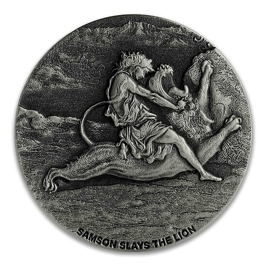 2019\u00202\u0020oz\u0020Samson\u0020Slays\u0020The\u0020Lion\u0020Silver\u0020Coin\u0020\u002D\u0020Biblical\u0020Series