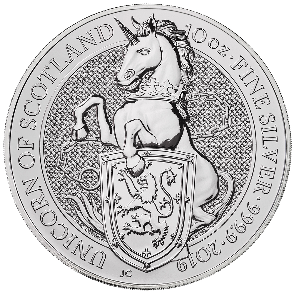 2019\u002010\u0020oz\u0020Queen\u0027s\u0020Beasts\u0020Unicorn\u0020of\u0020Scotland\u0020Silver\u0020Coin