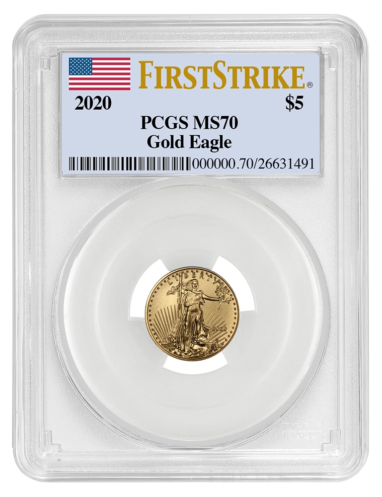 2020\u00201\u002F10\u0020oz\u0020PCGS\u0020MS\u002D70\u0020FS\u0020American\u0020Gold\u0020Eagle\u0020Coin
