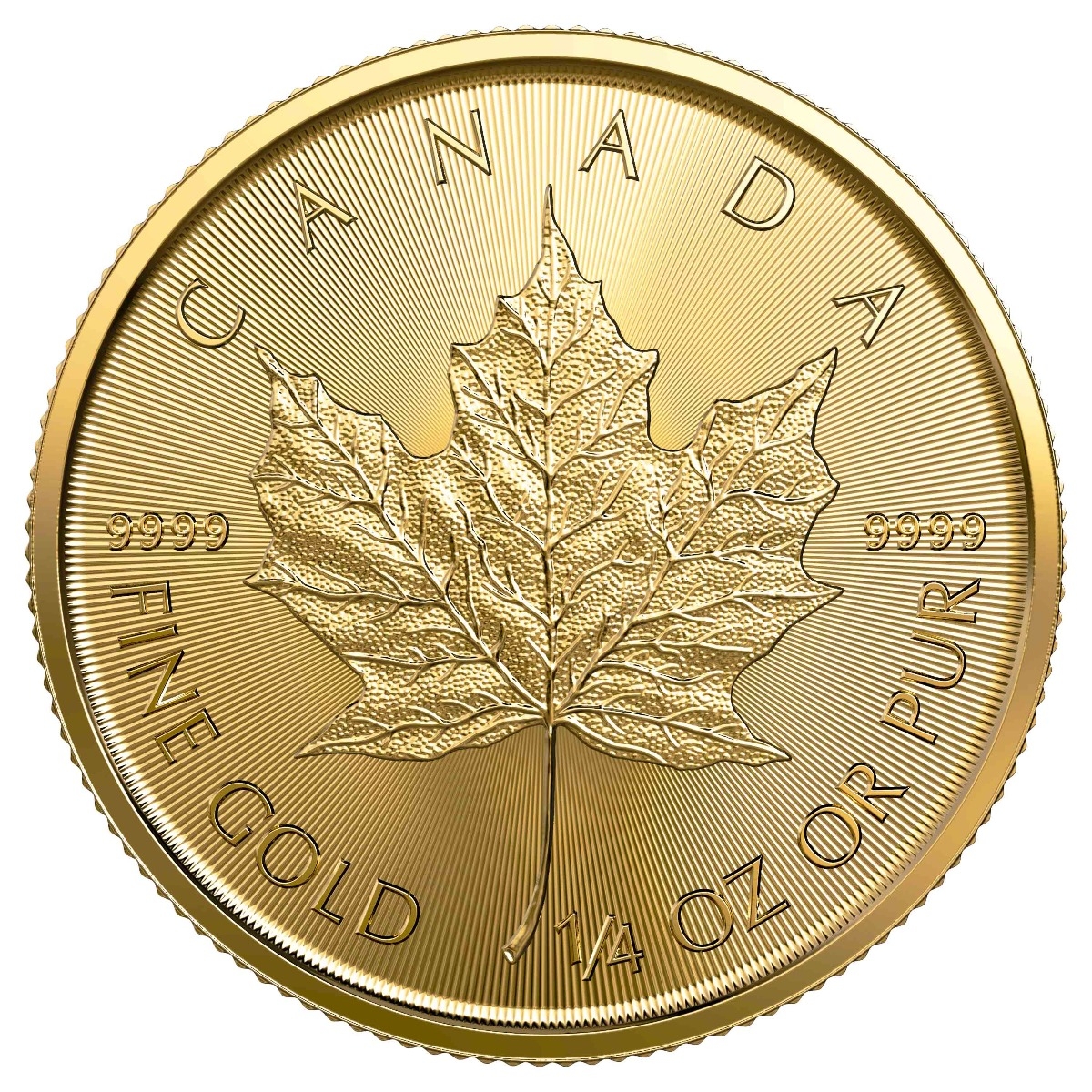 2021\u00201\u002F4\u0020oz\u0020Canadian\u0020Gold\u0020Maple\u0020Leaf\u0020Coin\u0020BU