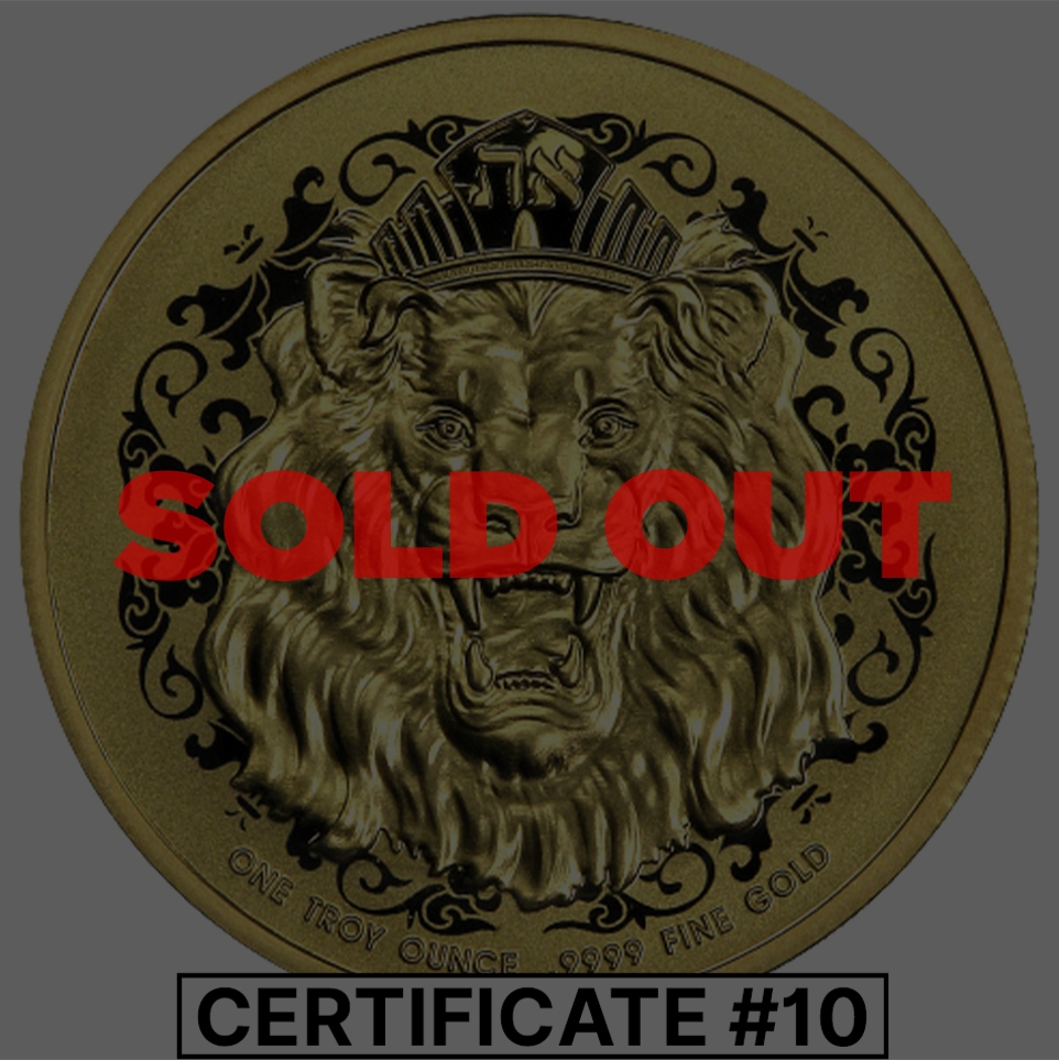 2021\u00201\u0020oz\u0020Roaring\u0020Lion\u0020Proof\u0020Gold\u0020Coin\u0020\u002D\u0020COA\u0020\u002310
