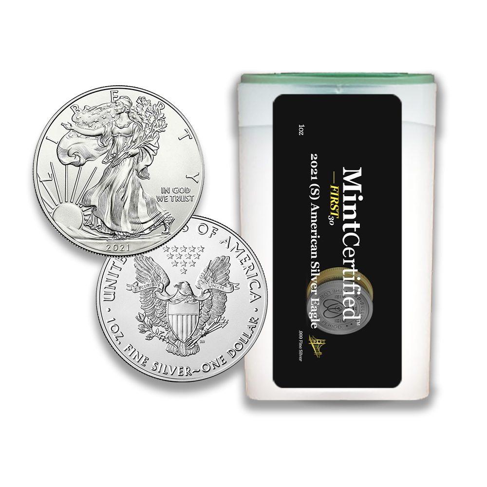 2021\u0020\u0028S\u0029\u0020American\u0020Silver\u0020Eagle\u0020Roll\u0020\u002D\u0020MintCertified\u2122\u0020FIRST30\u0020Bridge\u0020Label