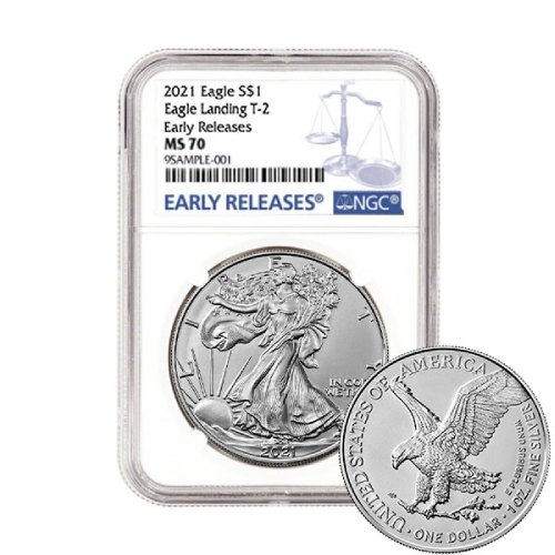 2021\u0020NGC\u0020MS\u002D70\u0020Early\u0020Releases\u0020Type\u00202\u0020American\u0020Silver\u0020Eagle