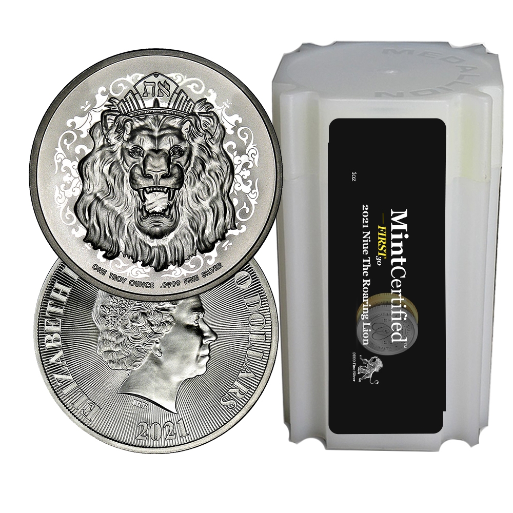 2021\u0020Roaring\u0020Lion\u0020Silver\u0020Coin\u0020Roll\u0020\u002D\u0020MintCertified\u2122\u0020FIRST30