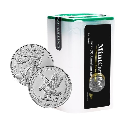 2021\u0020\u0028S\u0029\u0020American\u0020Silver\u0020Eagle\u0020Roll\u0020\u002D\u0020MintCertified\u2122\u0020Bridge\u0020Label\u0020\u0028Type\u00202\u0029