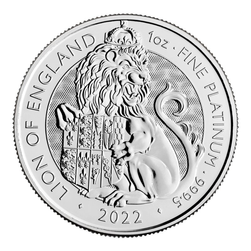 2022\u00201\u0020oz\u0020Tudor\u0020Beasts\u0020Lion\u0020of\u0020England\u0020Platinum\u0020Coin