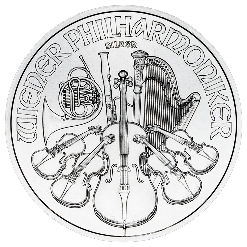 2022\u00201\u0020oz\u0020Austrian\u0020Silver\u0020Philharmonic\u0020Coin\u0020BU