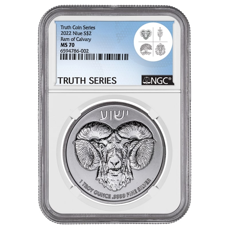 2022\u00201\u0020oz\u0020NGC\u0020MS\u002D70\u0020Ram\u0020of\u0020Calvary\u0020Silver\u0020Coin