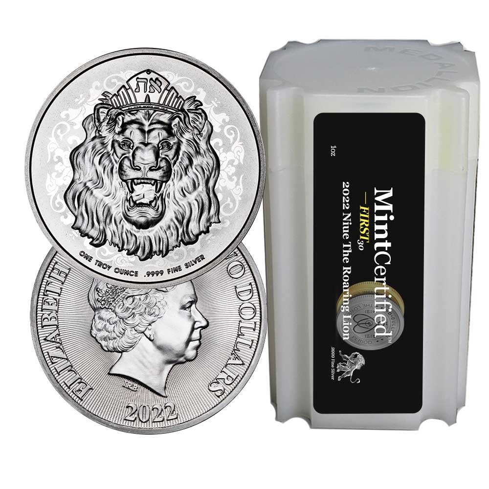 2022\u0020Roaring\u0020Lion\u0020Silver\u0020Coin\u0020Roll\u0020\u002D\u0020MintCertified\u2122\u0020FIRST30