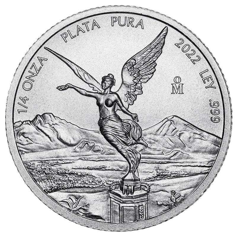 2022\u00201\u002F4\u0020oz\u0020Mexican\u0020Silver\u0020Libertad\u0020Coins